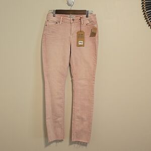 Lucky Brand Lolita Skinny Pink Raw Hem Jeans / Size 4 / NWT